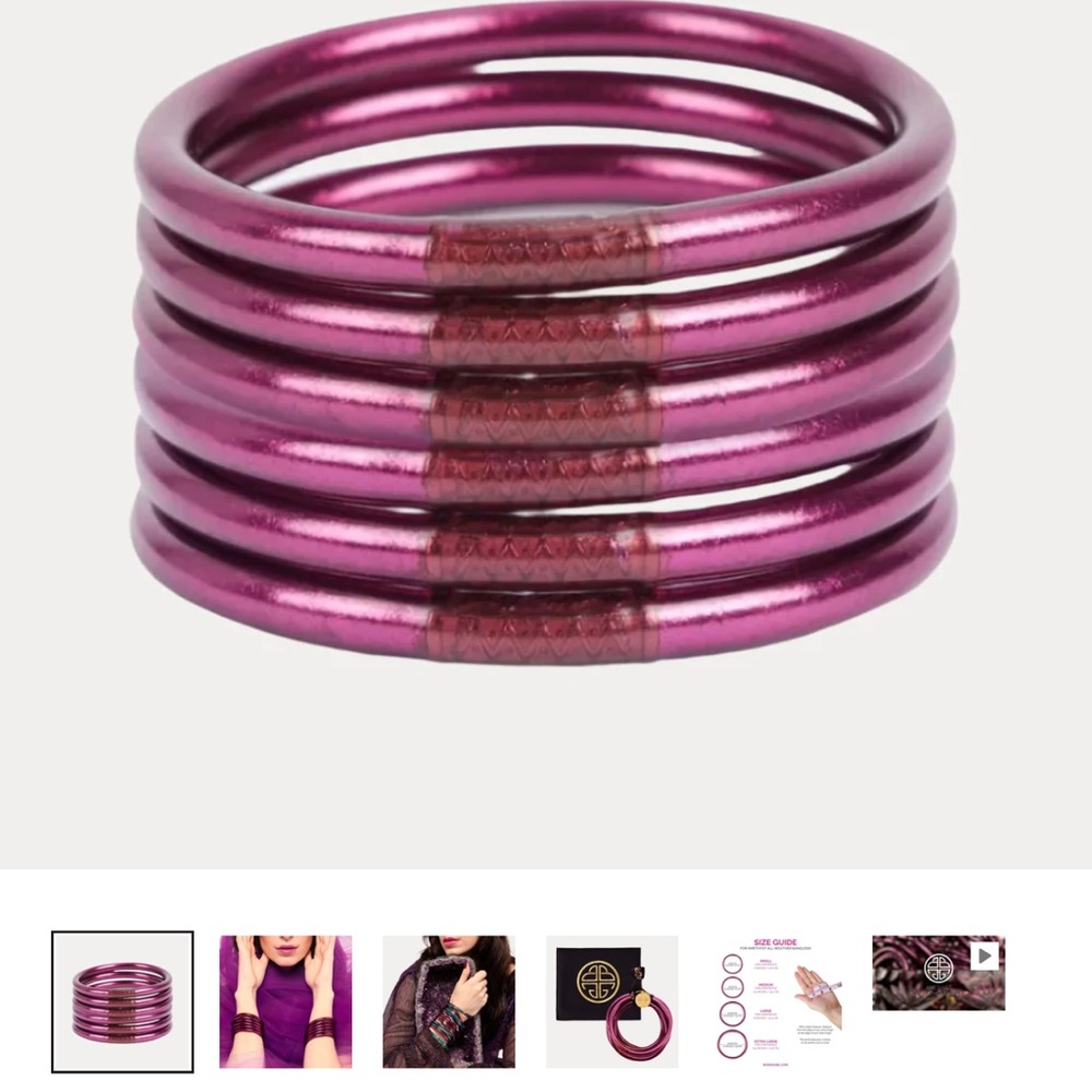 Beautiful Amethyst Budhagirl bangles